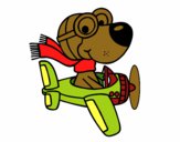 Desenho Cachorro aviador pintado por lhayzlla