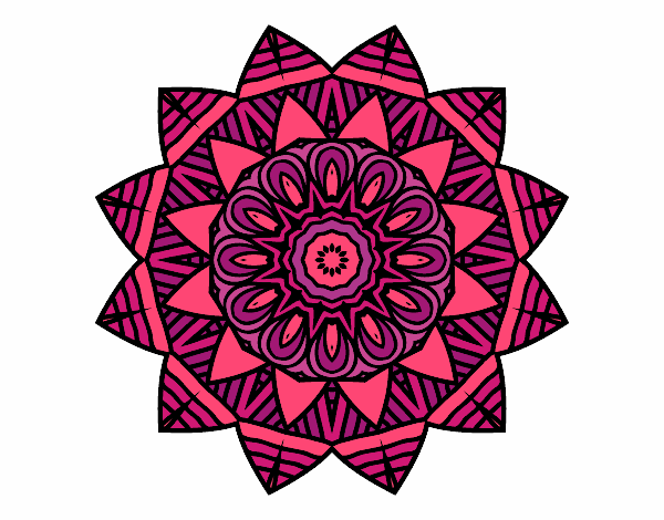 Desenho Mandala de fruto pintado por eloayan