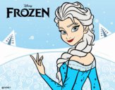 Desenho Elsa de Frozen pintado por adriano21