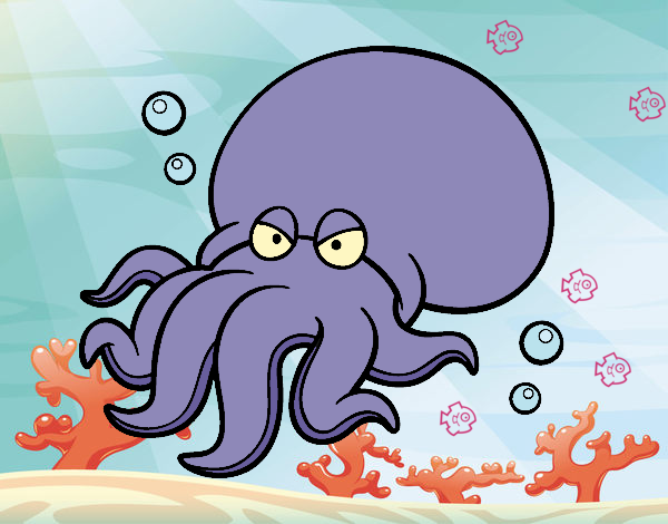 Desenho Octopoda pintado por Missim