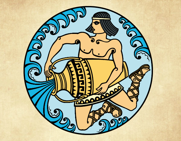 Desenho Oráculo grego pintado por AkaManah
