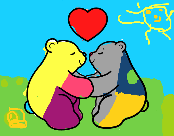 Os ursos polares amar