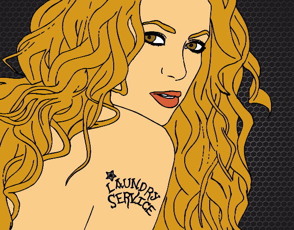 Desenho Shakira - Laundry Service pintado por Missim