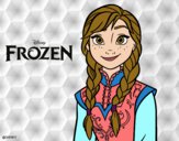 Desenho Anna de Frozen pintado por loen