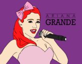 Desenho Ariana Grande cantando pintado por paloma-03
