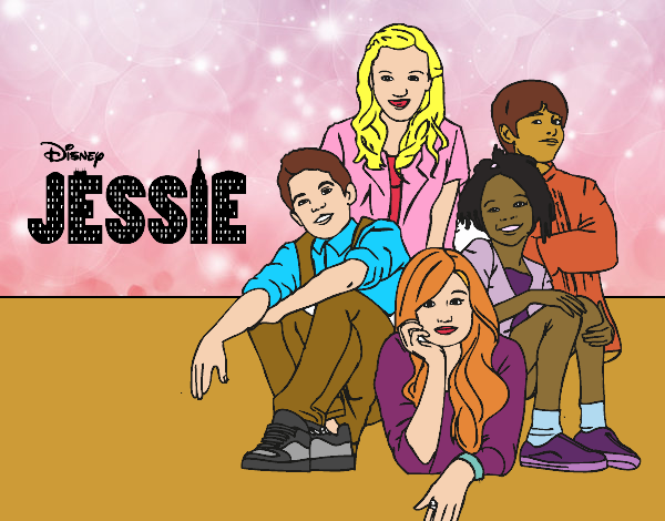 Desenho Jessie - Disney Channel pintado por Amorinha