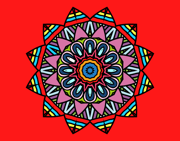 Desenho Mandala de fruto pintado por enzo2015