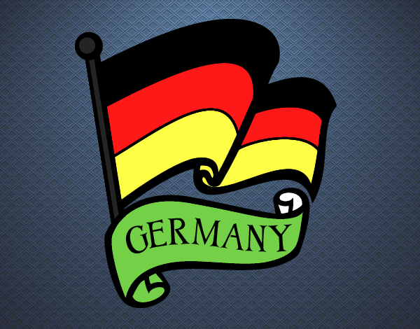 Desenho Bandeira da Alemanha pintado por Cello