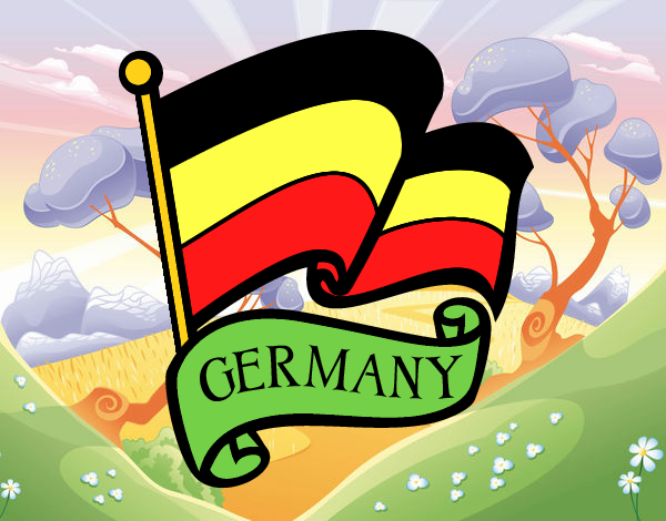 Desenho Bandeira da Alemanha pintado por lucdan