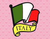 Desenho Bandeira da Itália pintado por Cello