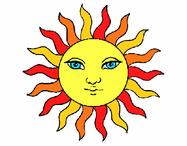 Desenho Sol pintado por ritac7