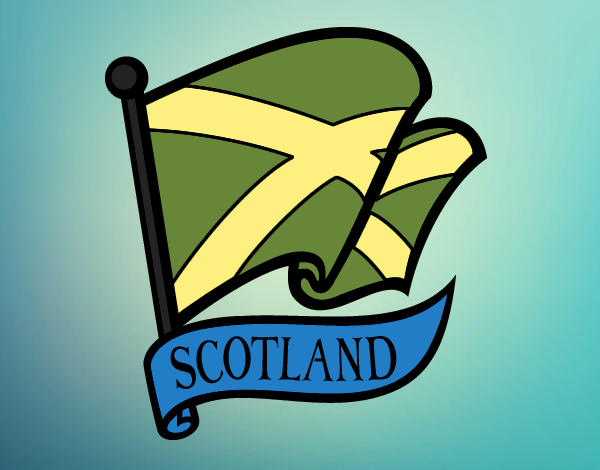 Desenho Bandeira da Escócia pintado por padinho