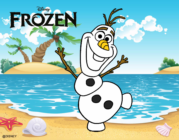 Desenho Frozen Olaf a dançar pintado por paloma-03