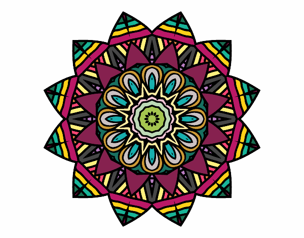 Desenho Mandala de fruto pintado por BelMorim