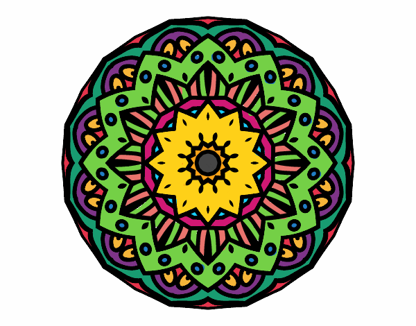 Desenho Mandala modernista pintado por mayara29