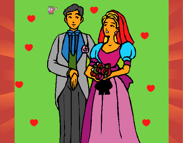 Desenho Marido e esposa III pintado por marios