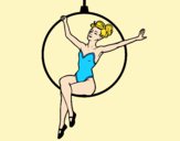 Desenho Mulher trapezista pintado por ritac7