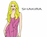 Desenho Shakira pintado por gabyy