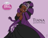 Desenho A Princesa e o Sapo - Tiana e seu vestido pintado por BRisa