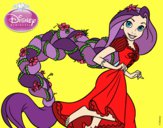 Desenho Entrelaçados - Rapunzel e sua trança pintado por BRisa
