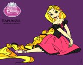 Desenho Entrelaçados - Rapunzel pintado por BRisa