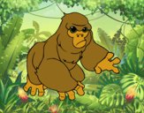 Desenho Gorila-das-montanhas pintado por lindaaaaaa