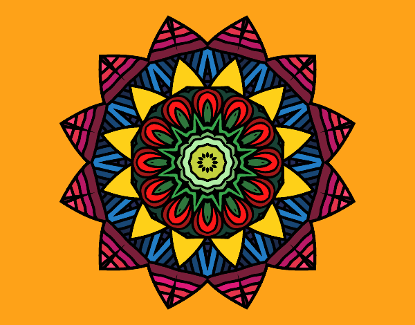 Desenho Mandala de fruto pintado por BRisa
