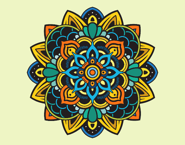 Desenho Mandala decorativa pintado por BRisa
