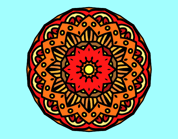 Desenho Mandala modernista pintado por BRisa