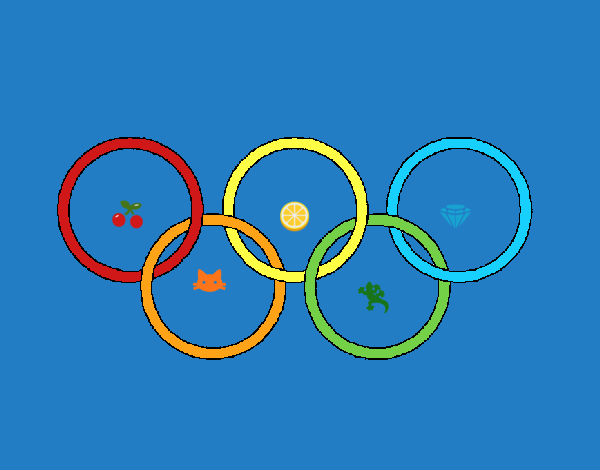 Desenho Argolas dos jogos olimpícos pintado por pepe2002