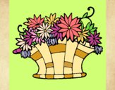 Desenho Cesta de flores 7 pintado por shirloka
