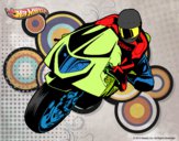 Desenho Hot Wheels Ducati 1098R pintado por Capuchinho