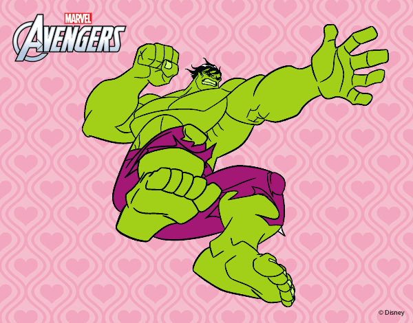 Desenho Wingadores - Hulk pintado por Cello