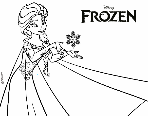 Desenhos de Frozen para Imprimir e Colorir