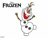 Desenho Frozen Olaf a dançar pintado por MariGabi