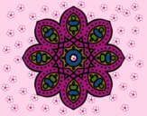 Desenho Mandala árabe pintado por shirloka