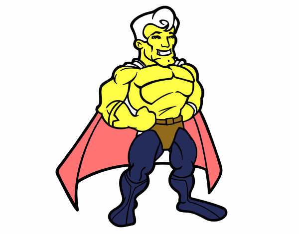 Super-herói musculoso