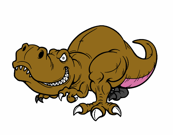 Desenho Tyrannosaurus Rex pintado por daviname