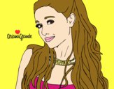 Desenho Ariana Grande com coleira pintado por Luminhaa