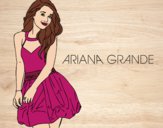 Desenho Ariana Grande pintado por Juno
