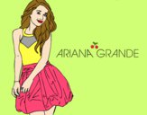 Desenho Ariana Grande pintado por Luminhaa