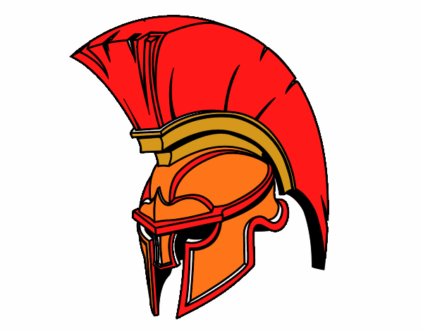 Desenho Capacete romano de guerreiro pintado por bruna2004
