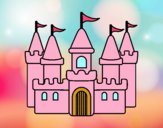 Desenho Castelo fantástico pintado por Margarida-