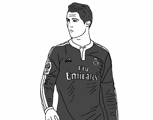 Desenho de Cristiano Ronaldo pintado e colorido por Usuário não registrado  o dia 02 de Agosto do 2015