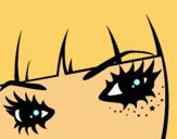 Desenho Emo olhos pintado por Margarida-