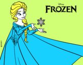 Desenho Frozen Elsa pintado por laisgil