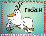 Desenho Frozen Olaf pintado por Margarida-