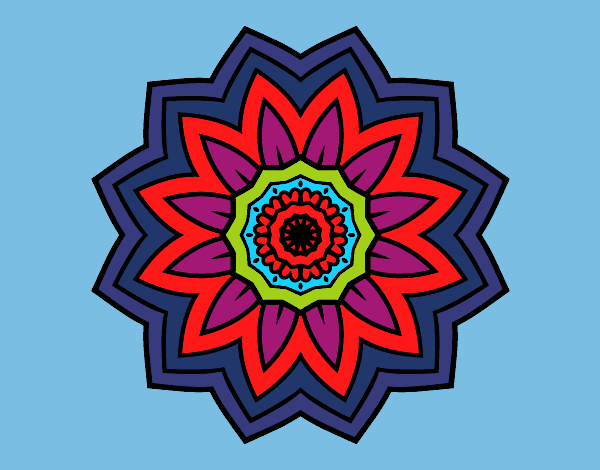 Mandala flores de girassol
