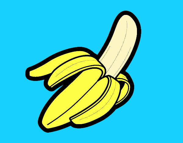 Desenho de Uma banana para Colorir - Colorir.com