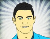 Desenho Cara Cristiano Ronaldo pintado por Nilton27